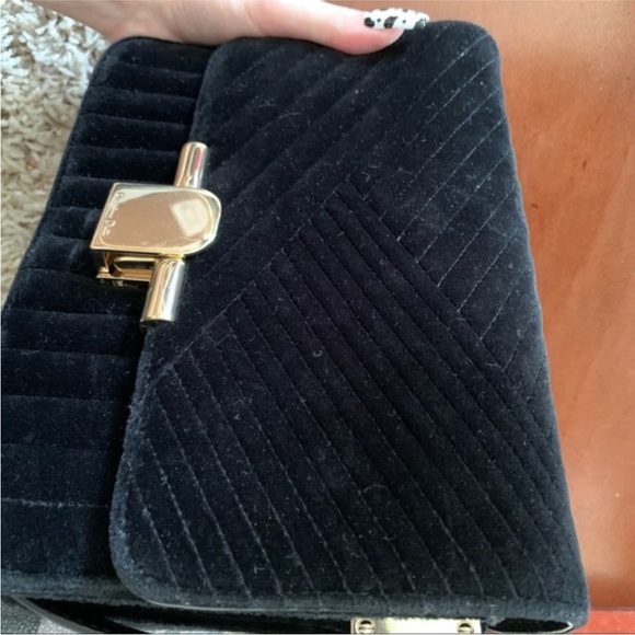 Massimo Dutti Velvet Cross Body Purse - EUC - Picture 10 of 10